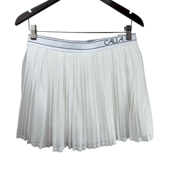CALIA Women's White Pleated Mesh Skort - Picture 7 of 11